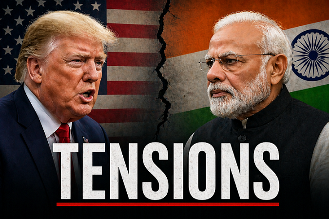 Donald Trump and Narendra Modi amid US-India diplomatic tensions over ‘hellhole’ remark
