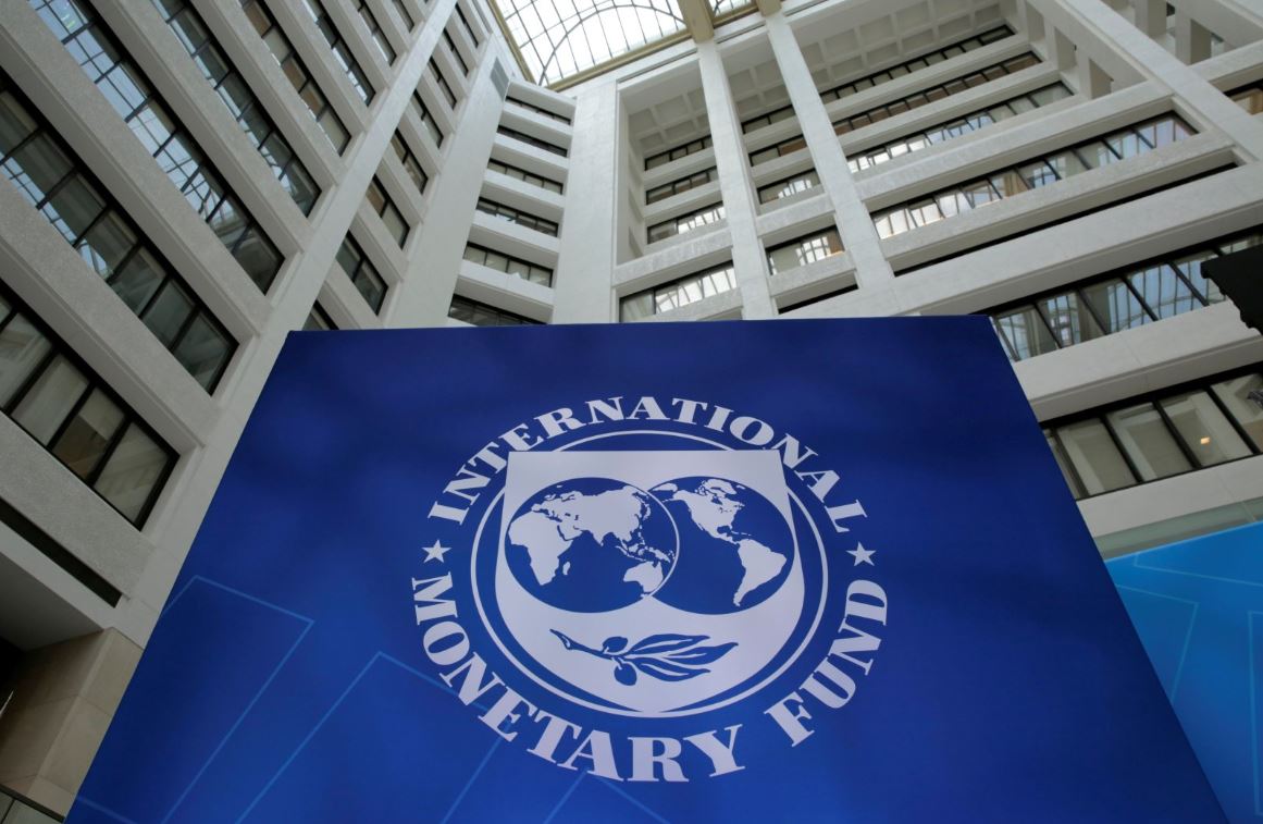 International Monetary Fund headquarters and IMF logo representing global financial governance and economic policy leadership