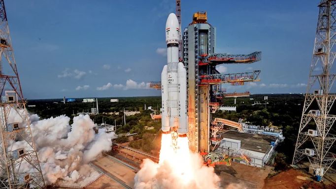 ISRO LVM3 rocket launches from Sriharikota as India strengthens Gaganyaan mission and space programme staffing policies.